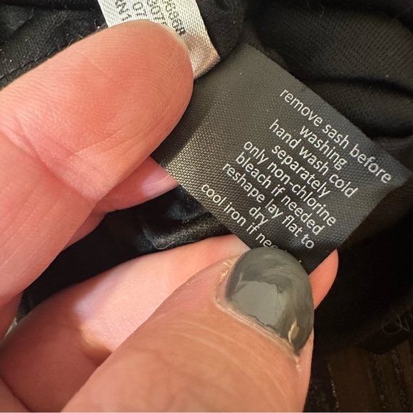 Lane Bryant Dress 26 Sleeveless Black Belted Floral Multicolor Midi Plus Size - Picture 10 of 10